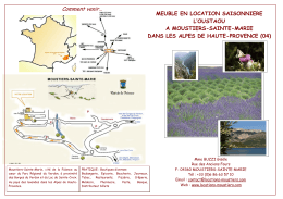 Documentation sur la location de vacances l`Oustaou à télécharger