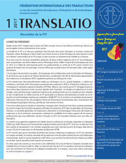 FÉDÉRATION INTERNATIONALE DES TRADUCTEURS