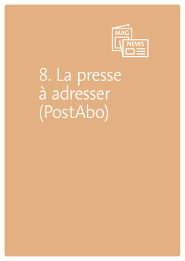 8. La presse à adresser (PostAbo)