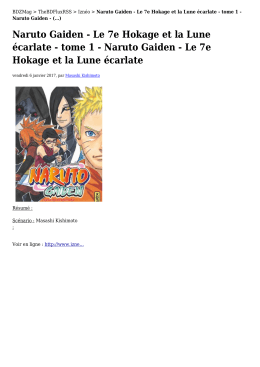 Naruto Gaiden - Le 7e Hokage et la Lune &eacute;carlate