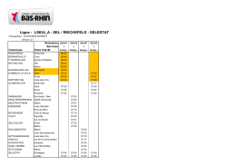 Fiche Horaire - Dambach-la