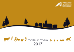 Meilleurs Voeux - Chambre d`Agriculture de Haute