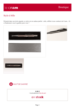 Stylo &agrave; bille - Boutique du Cnam