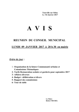 AVIS - Tourville sur odon