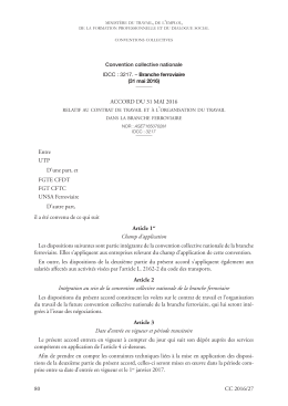 accord du 31 mai 2016