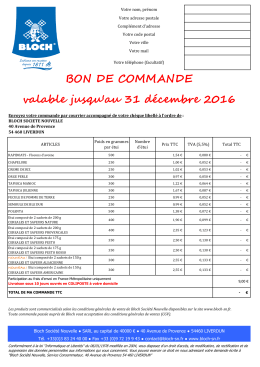 BON DE COMMANDE BLOCH 2016 v2