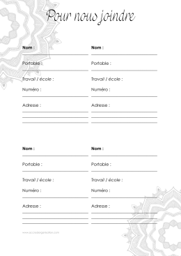 Pour nous joindre - Accro &agrave; l`Organisation