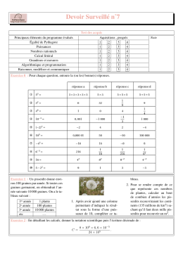 Devoir Surveillé n˚7 - maths