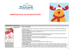 animations pour les vacances de noel