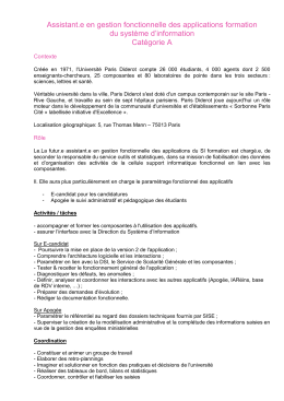 Assistant.e en gestion fonctionnelle des applications formation du