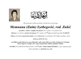 Memnuna (Zaim) Izetbegović, rođ. Zukić
