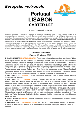 Lisabon 15.02. čartrer br 2 2017. KonTiki