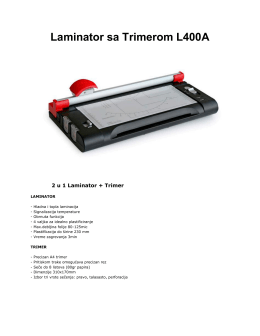 Laminator sa Trimerom L400A