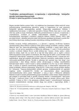 Tradicijska postamentiranost, evropeizacija - razlika
