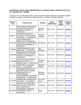 likvidacije 09.01.2017.