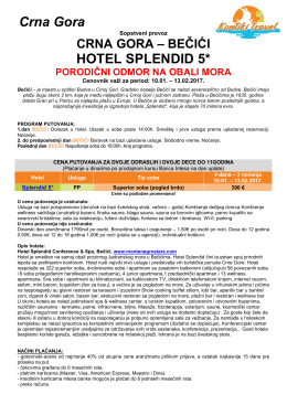 HOTEL SPLENDID 5* Crna Gora