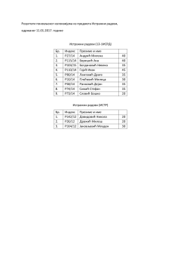 Резултати поновљеног колоквијума из предмета Истражни