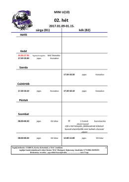 U10 - MAC Budapest Jégkorong Akadémia
