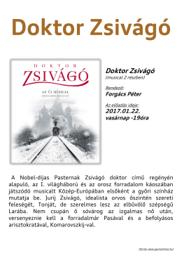 Doktor Zsivágó Doktor Zsivágó