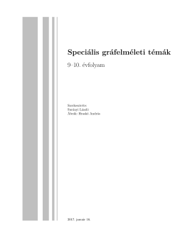 Speci&aacute;lis gr&aacute;felm&eacute;leti t&eacute;m&aacute;k