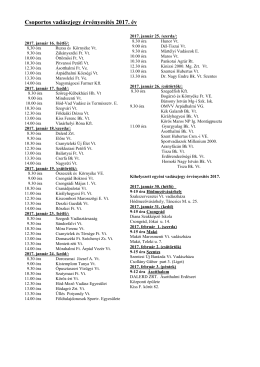 Csoportos vad&aacute;szjegy &eacute;rv&eacute;nyes&iacute;t&eacute;s 2017. &eacute;v