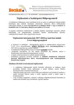 Tájékoztató Híd