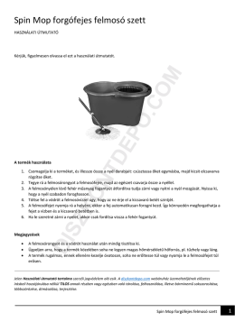 Spin Mop forg&oacute;fejes felmos&oacute; szett