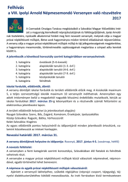 Felh&iacute;v&aacute;s - Csemadok