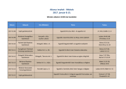 innen! - Miskolci Keresztyén Testvérgyülekezet