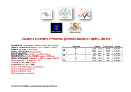 Otvoreno prvenstvo Primorsko-goranske županije u sprintu (noćno