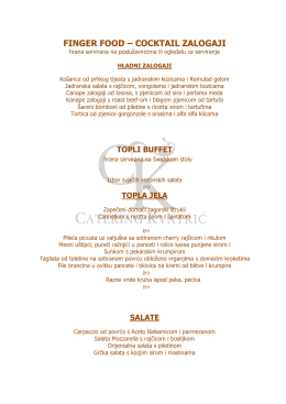 finger food &ndash; cocktail zalogaji