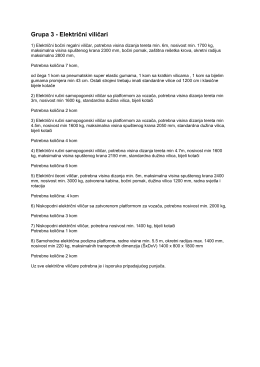Grupa 3 - Električni viličari