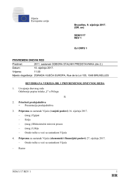 5036/1/17 REV 1 1 REVIDIRANA VERZIJA BR. 1