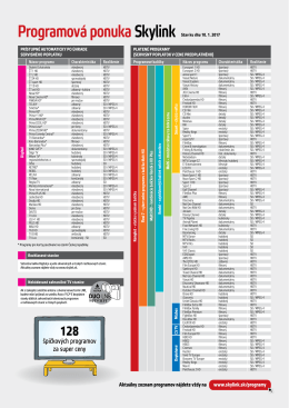 Programová ponukaSkylink