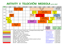 AKTIVITY V TELOCVIČNI MEDEOLA od 9.1.2017