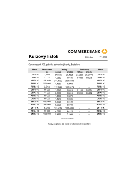 Kurzový lístok