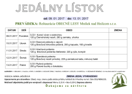 PREV&Aacute;DZKA: Re&scaron;taur&aacute;cia OBECN&Eacute; LESY Mn&iacute;&scaron;ek nad Hnilcom s.r.o