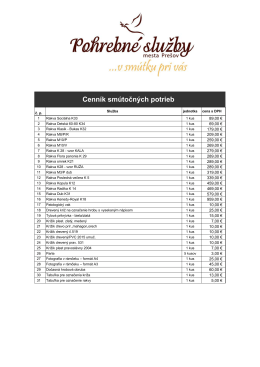 Stiahnite si cenn&iacute;k sm&uacute;točn&yacute;ch potrieb vo form&aacute;te PDF
