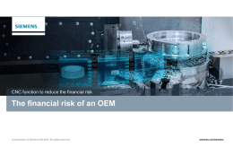 The financial risk of an OEM