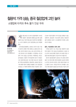 철광석가격상승, 중국철강업계고민늘어