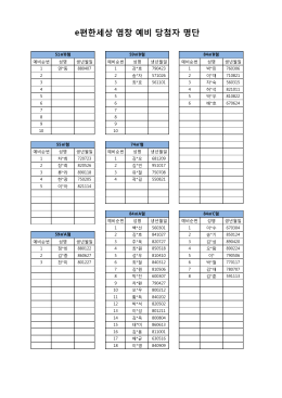 예비당첨자 확인