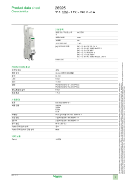 Product data sheet - OPS Schneider Electric