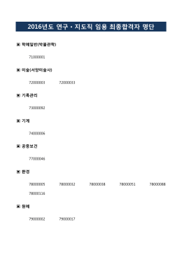 161221_서울시_첨부1 최종합격자명단