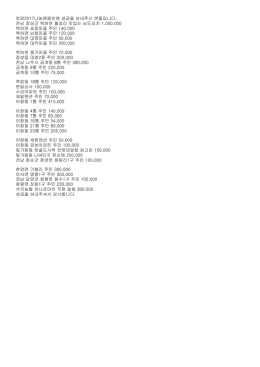 희망2017나눔캠페인에 성금을 보내주신 분들입니다. 전남 장성군