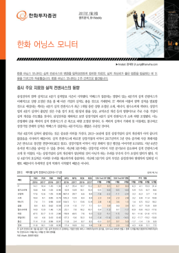 한화 어닝스 모니터