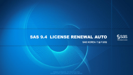 SAS 9.4 LICENSE RENEWAL AUTO