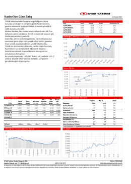 Hazine`den G&uuml;ne Bakış