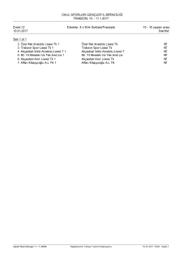 Startlist