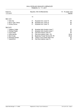Startlist