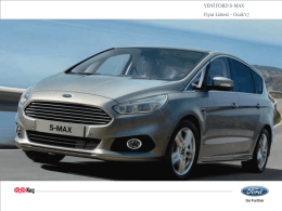 Yeni S-MAX Fiyat Listesi (Ocak 2017)